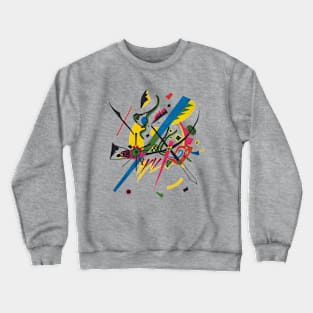 White Green Yellow Blue Red Black Magenta Kandinsky Crewneck Sweatshirt